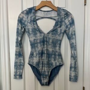 Billabong Blue Tie-Dye Swimsuit